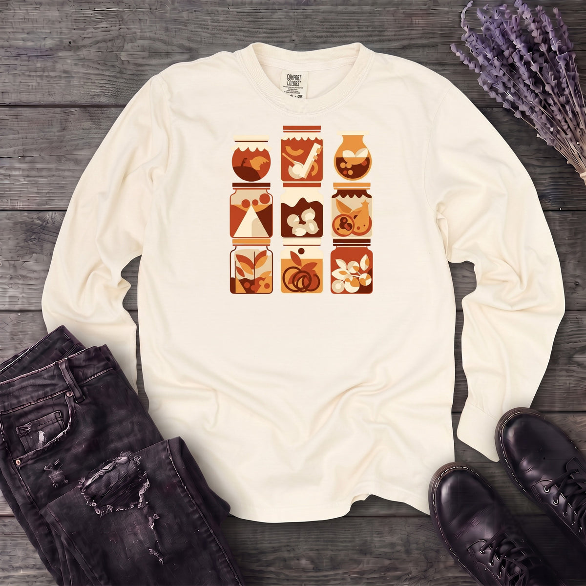 Jar Grid Long Sleeve T-Shirt
