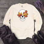 Fall Leaf Skull Long Sleeve T-Shirt