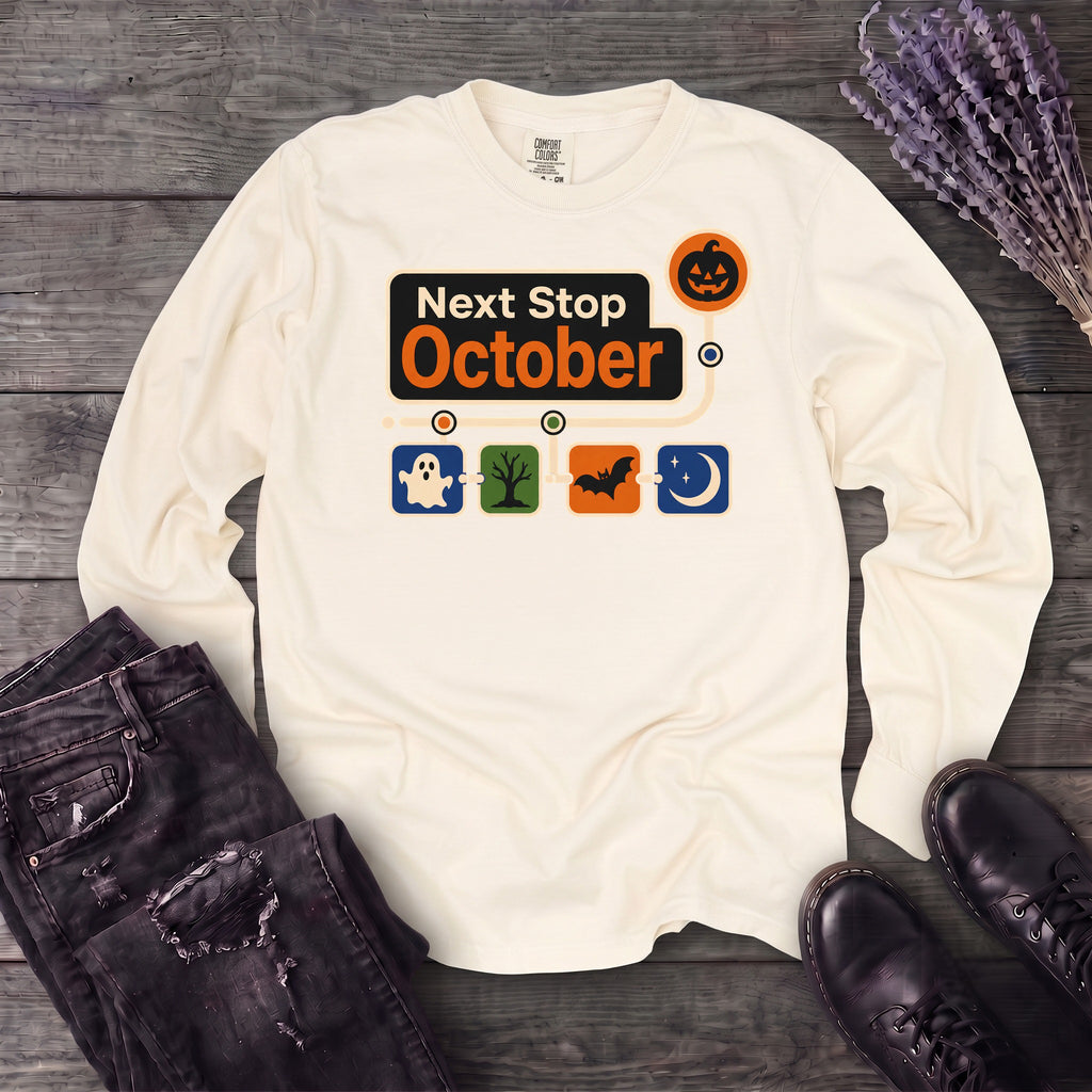 Next Stop October Long Sleeve T-Shirt