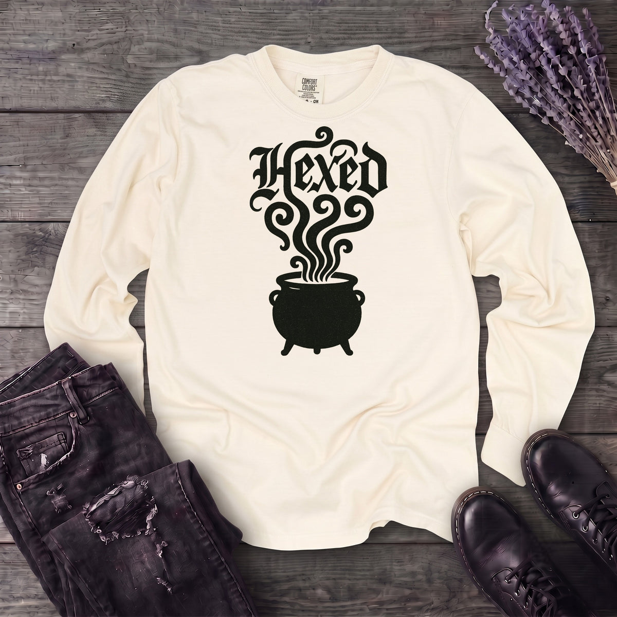 Hexed Cauldron Long Sleeve T-Shirt
