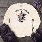 feisty non compliant raccoon Long Sleeve T-Shirt