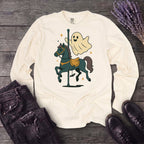 Ghost Carousel Horse Long Sleeve T-Shirt