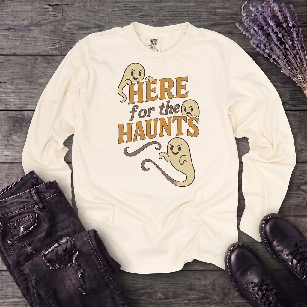 Here For The Haunt Long Sleeve T-Shirt