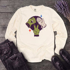 Classic Monster Rock Paper Scissor Game Long Sleeve T-Shirt