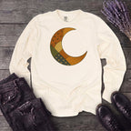 Patchwork Crescent Moon Long Sleeve T-Shirt