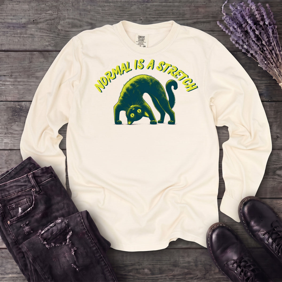 Normal Is A Stretch Long Sleeve T-Shirt