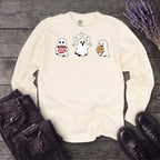 Hot Cocoa Ghosts Long Sleeve T-Shirt