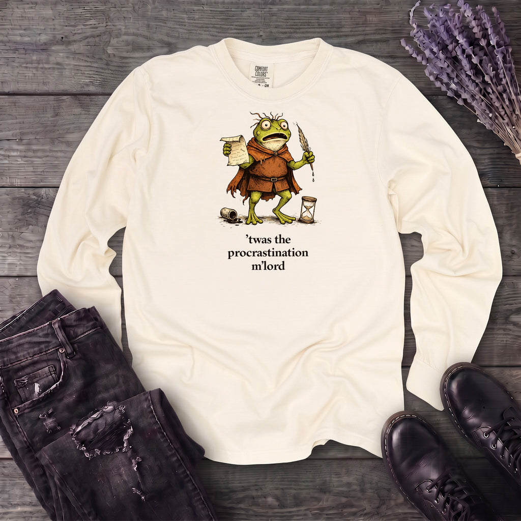 Twas The Procrastination Long Sleeve T-Shirt