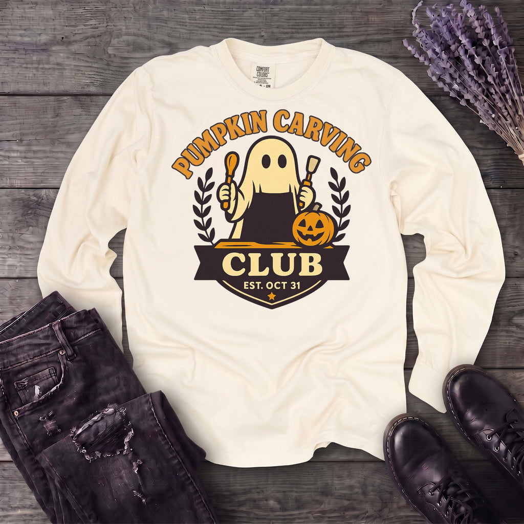 Pumpkin Carving Club Long Sleeve T-Shirt