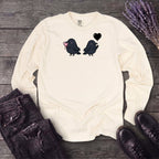 Cute Crow Couple Long Sleeve T-Shirt