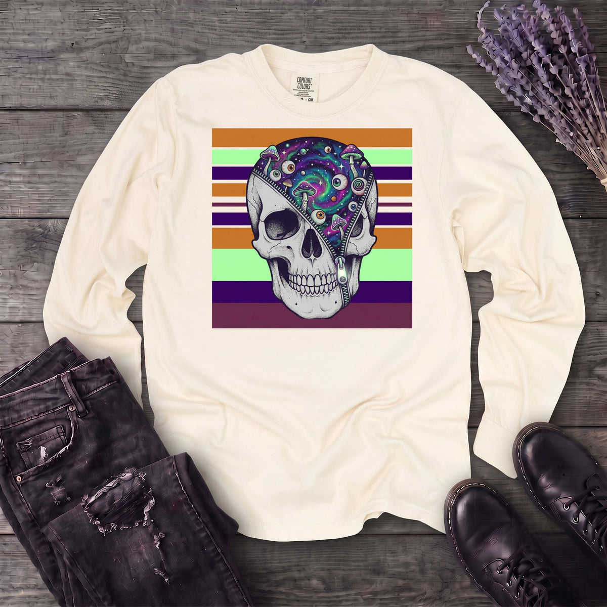 unzip your mind Long Sleeve T-Shirt