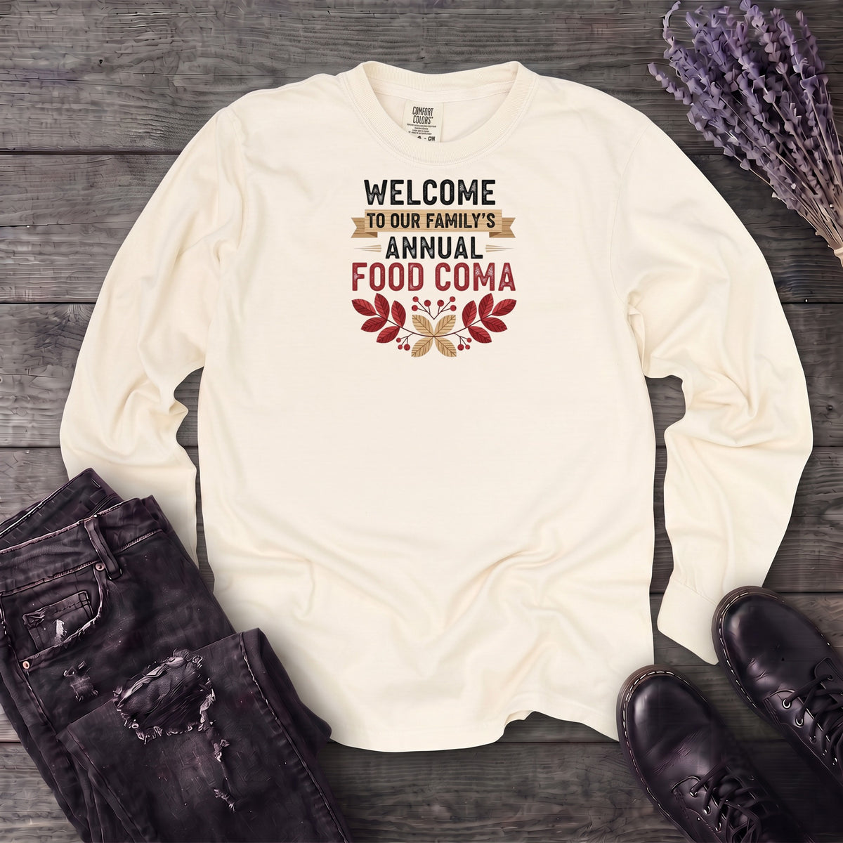 Food Coma Long Sleeve T-Shirt