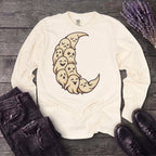crescent moon ghosts Long Sleeve T-Shirt