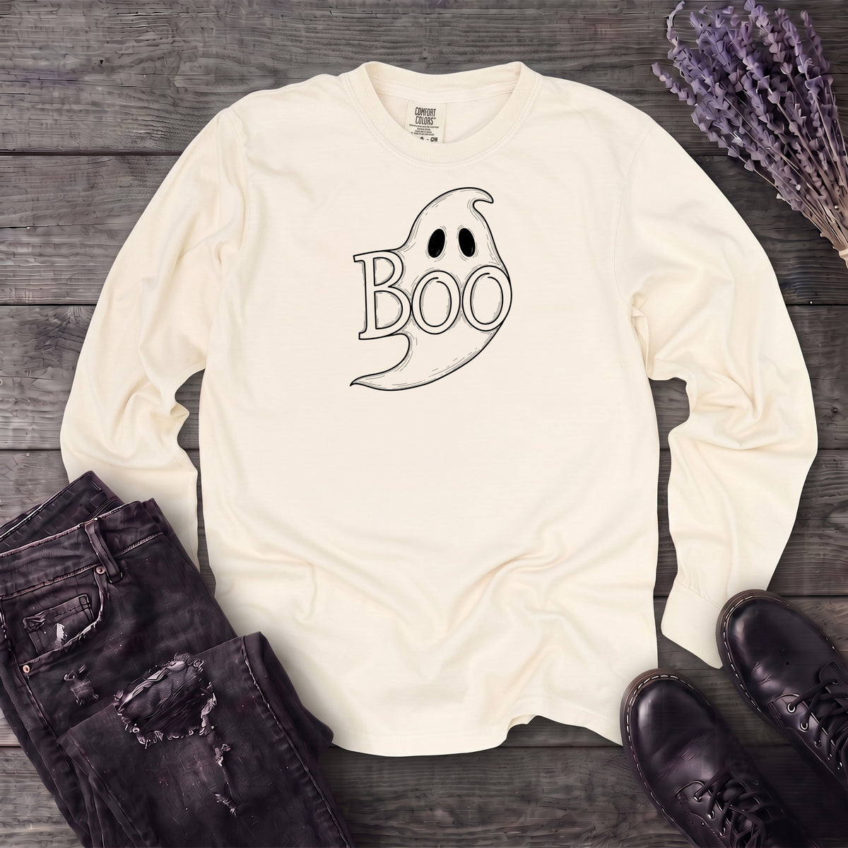 Boo Ghost Long Sleeve T-Shirt