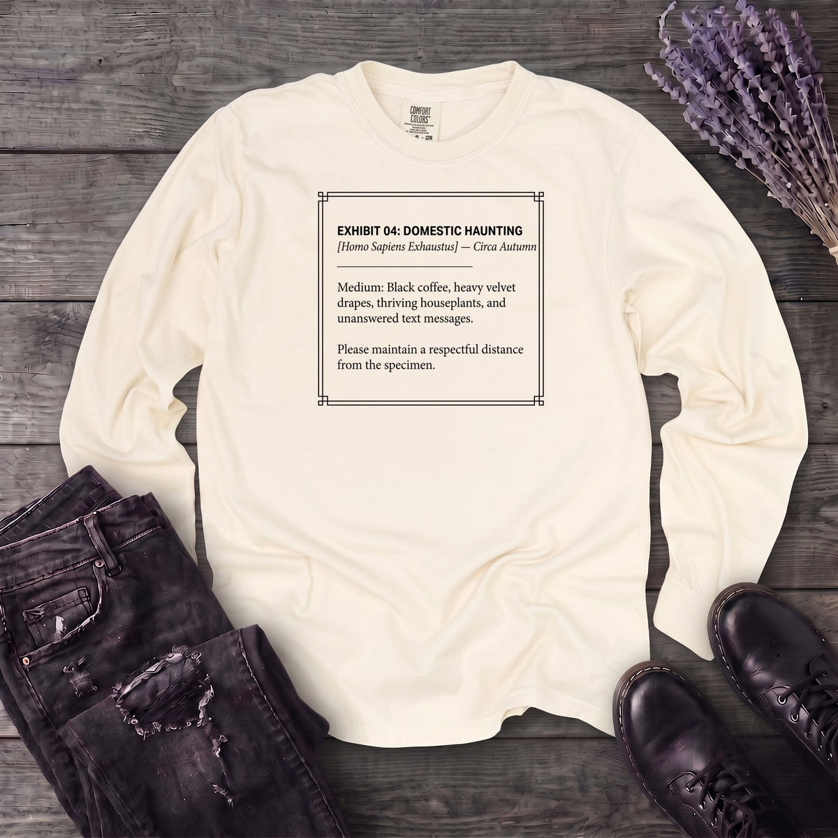 Museum Exhibit Card Long Sleeve T-Shirt