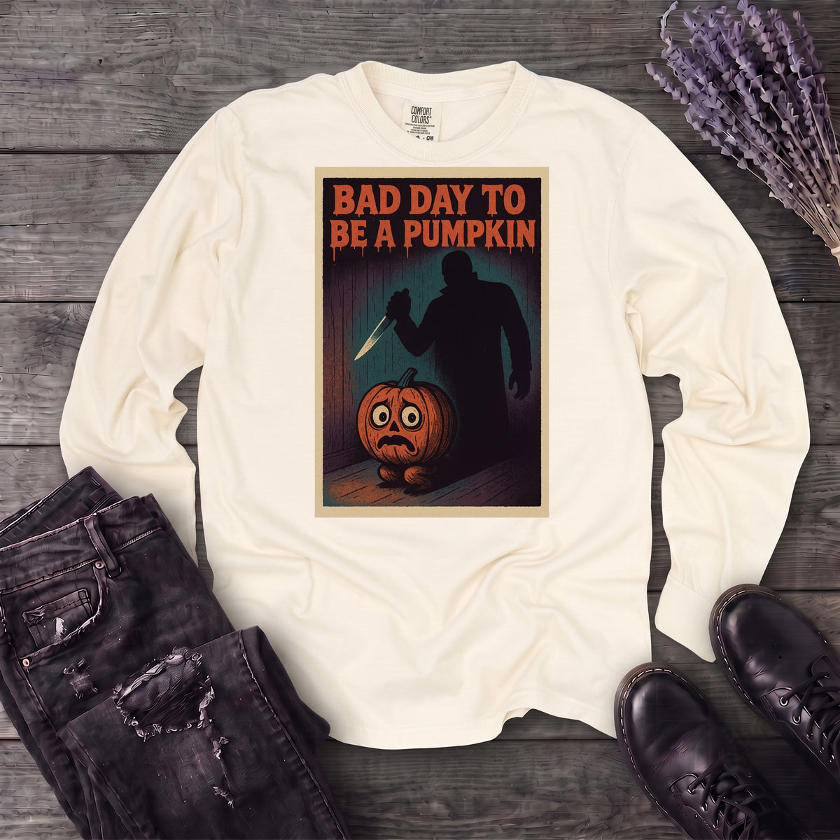 Bad Day To Be A Pumpkin Long Sleeve T-Shirt