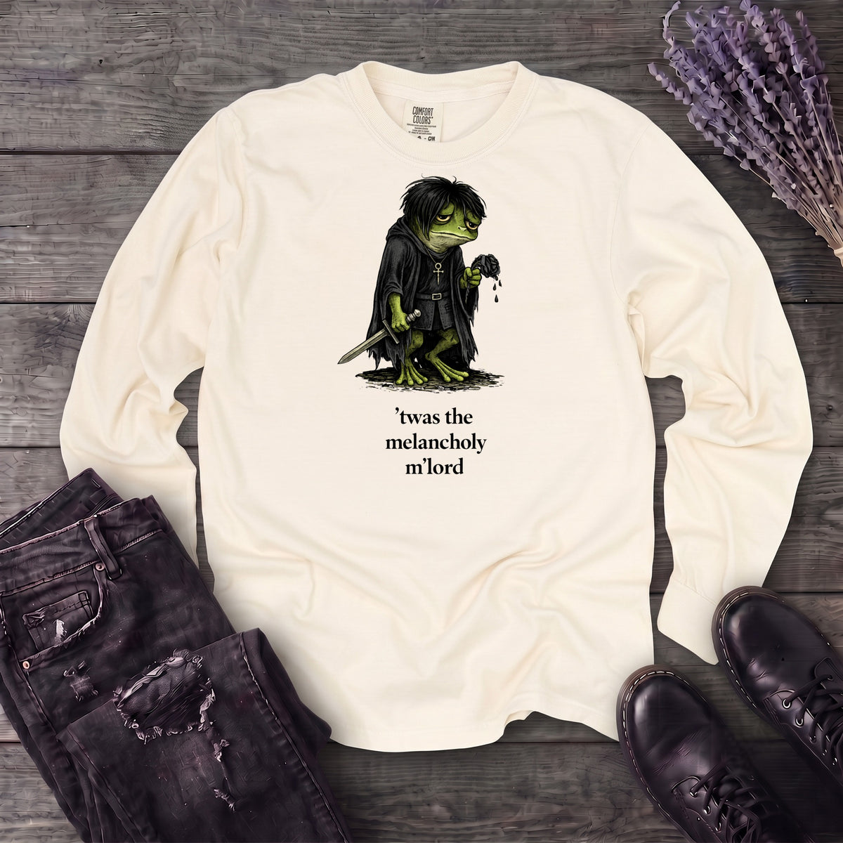 Twas The Melancholy Long Sleeve T-Shirt