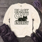 Black Cat Energy Long Sleeve T-Shirt