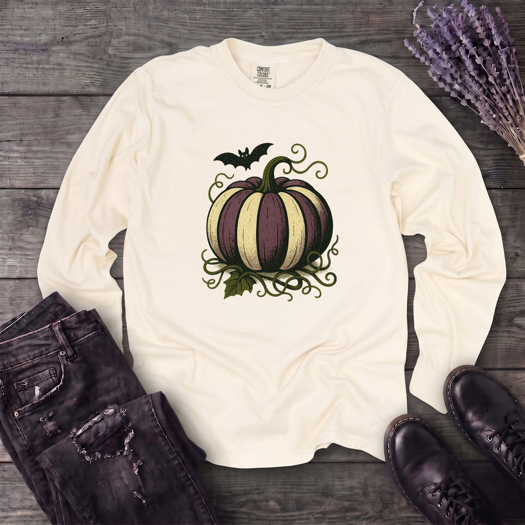 Striped Pumpkin Long Sleeve T-Shirt