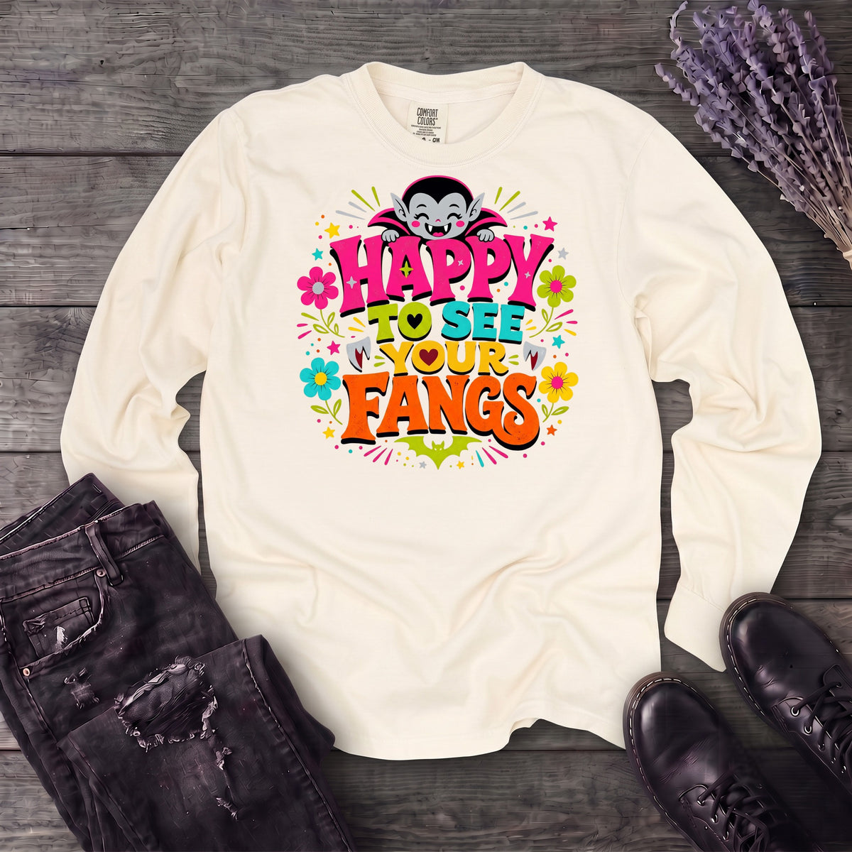 Happy To See Your Fangs Long Sleeve T-Shirt