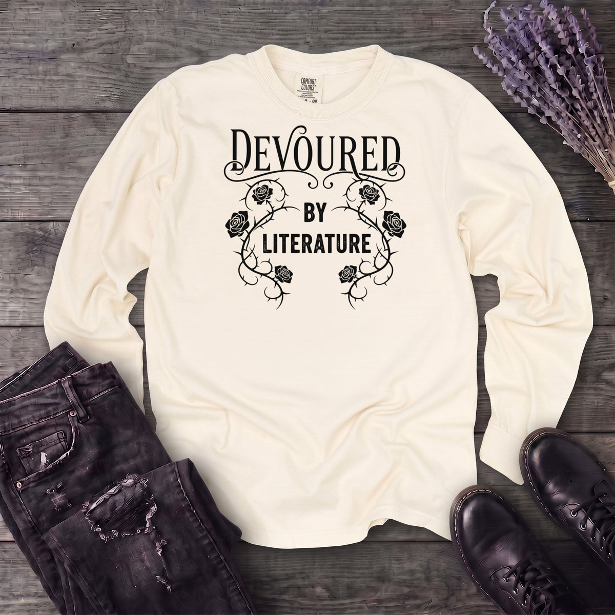 Devoured By Literature Long Sleeve T-Shirt