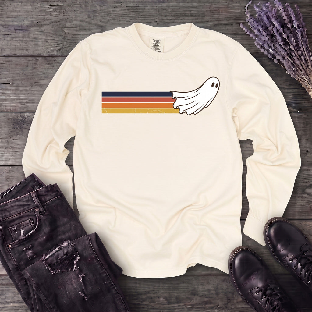 Retro Ghost Long Sleeve T-Shirt