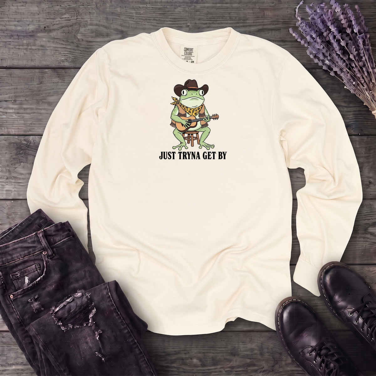 Just Tryna Get By Long Sleeve T-Shirt