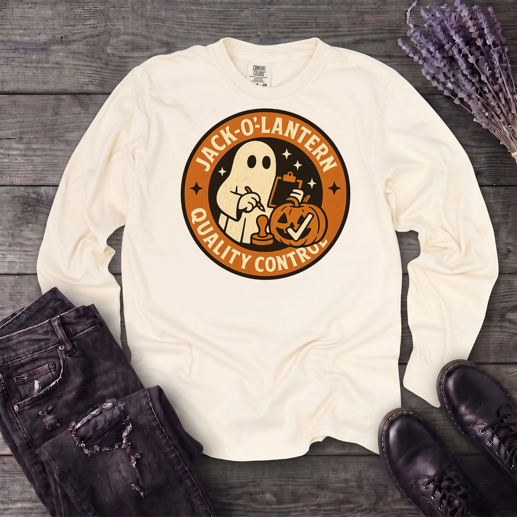 Jack O Lantern Quality Control Long Sleeve T-Shirt
