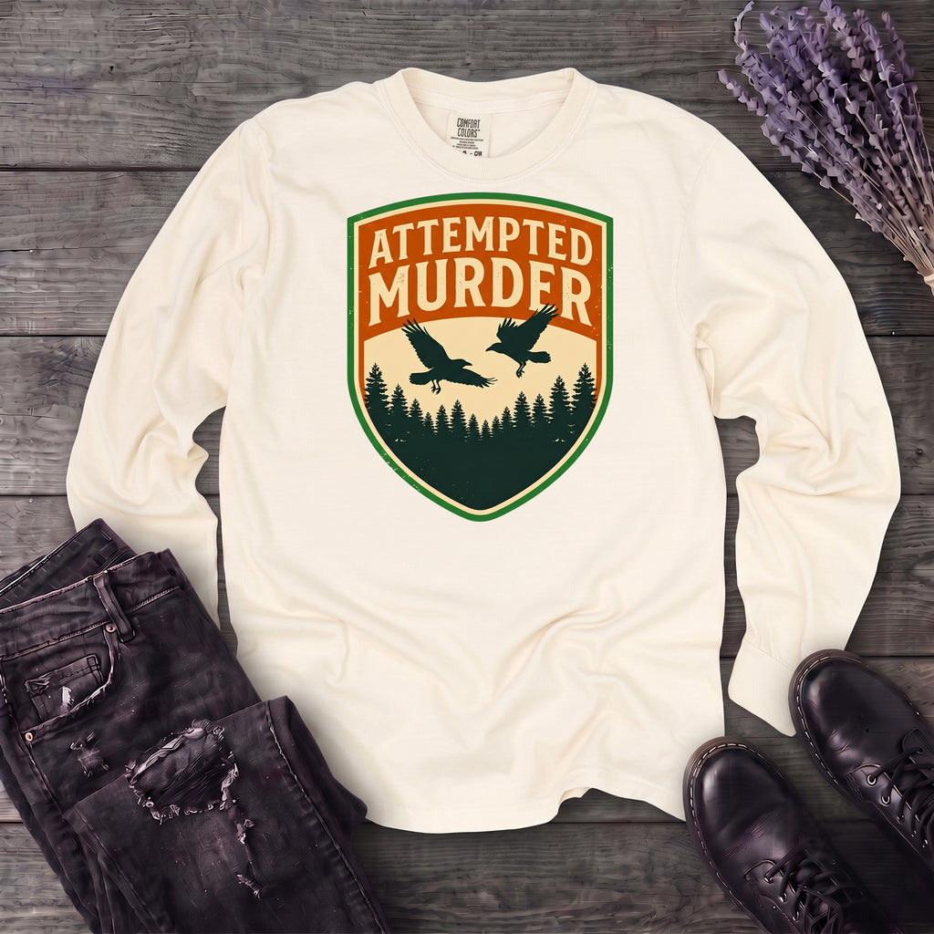 Attempted Murder Crows Long Sleeve T-Shirt