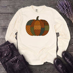 Patchwork Pumpkin Long Sleeve T-Shirt