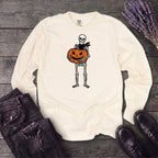 Skeleton Jack O Lantern Long Sleeve T-Shirt