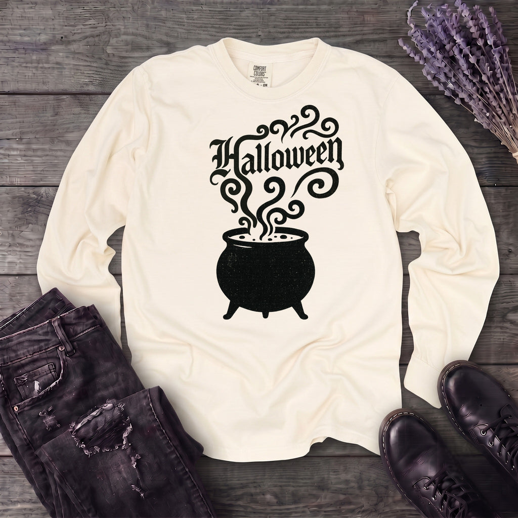 Halloween Cauldron Long Sleeve T-Shirt