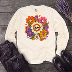 skull daisies Long Sleeve T-Shirt