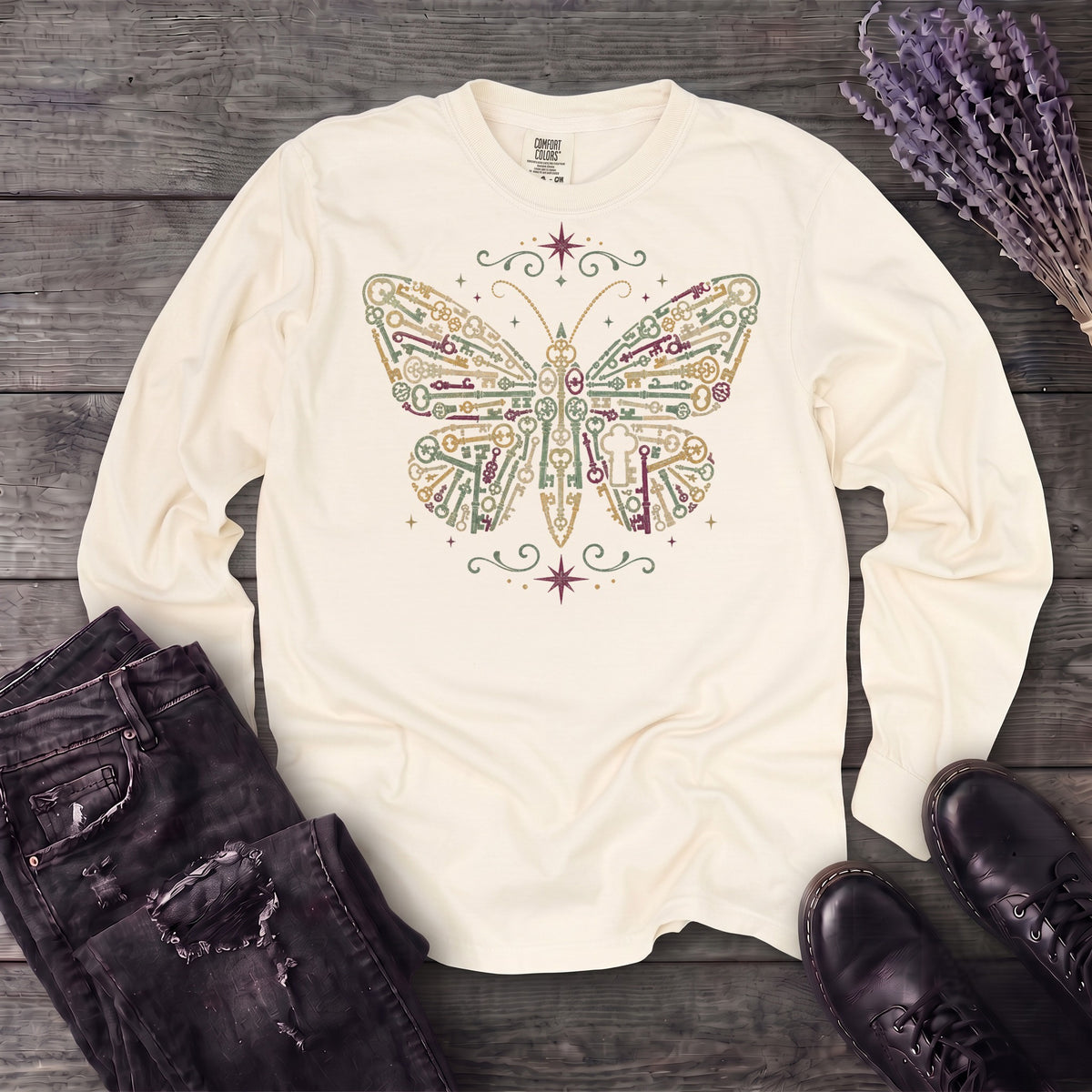 Butterfly Keys Long Sleeve T-Shirt