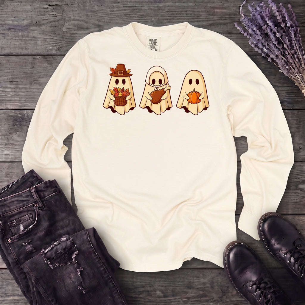 Thanksgiving Ghosts Long Sleeve T-Shirt