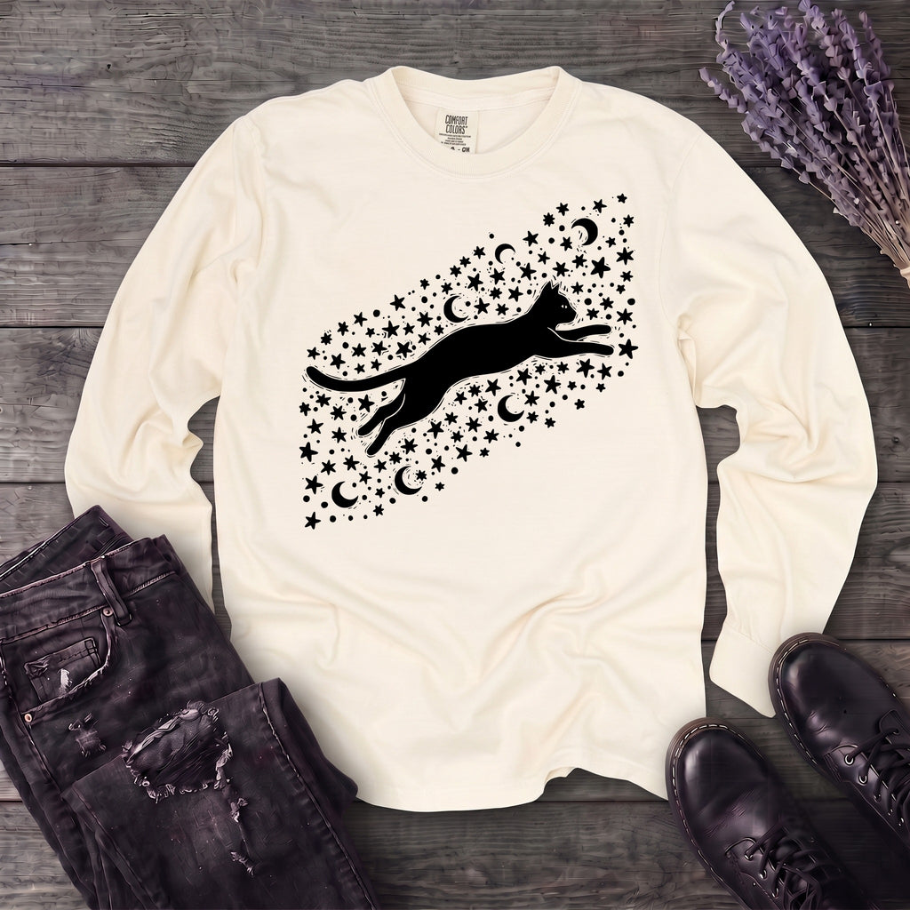 Celestial Cat Long Sleeve T-Shirt