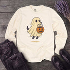Ghost Dog Trick-Or-Treating Long Sleeve T-Shirt