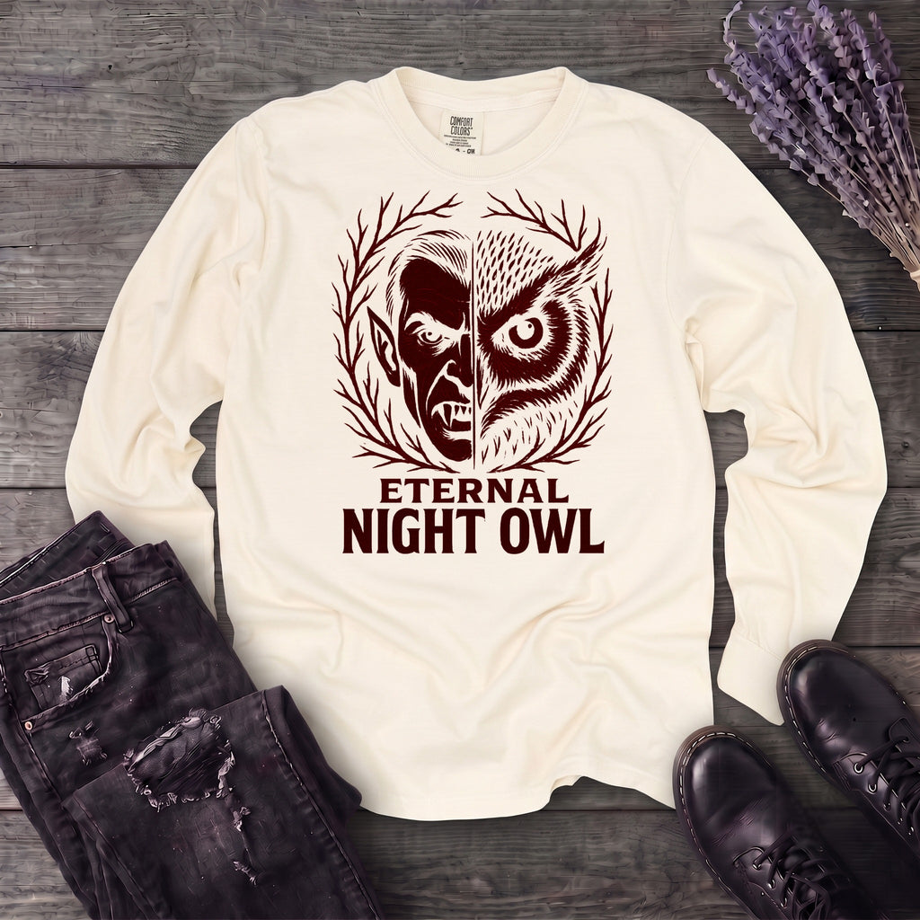 Eternal Night Owl Long Sleeve T-Shirt