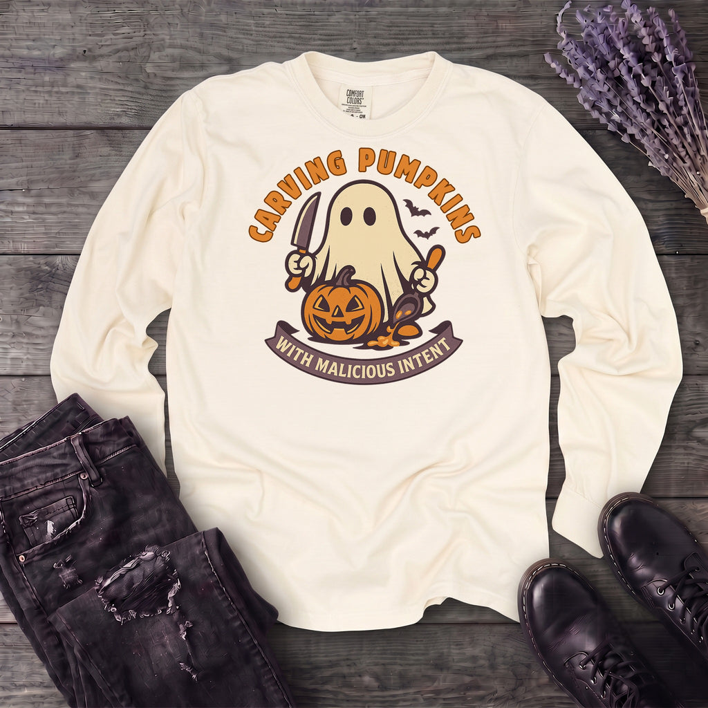 Carving Pumpkins Evolved Long Sleeve T-Shirt