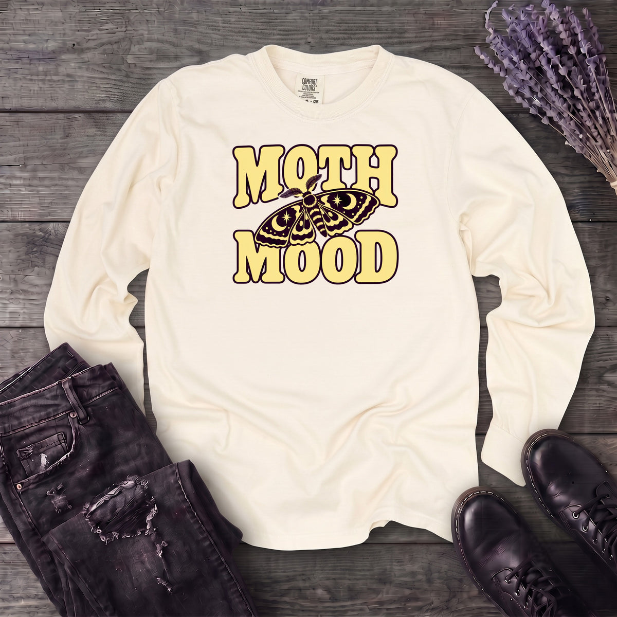 Moth Mood Long Sleeve T-Shirt