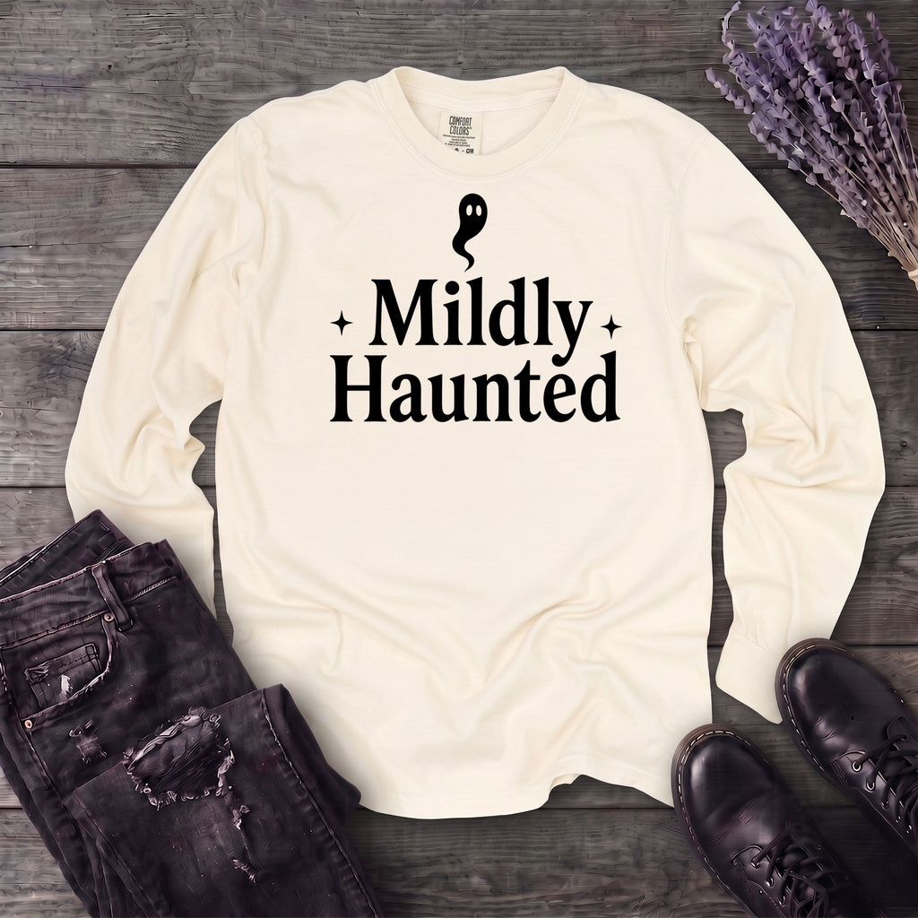 Mildly Haunted Long Sleeve T-Shirt