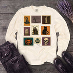 Halloween Stamps Collage Long Sleeve T-Shirt