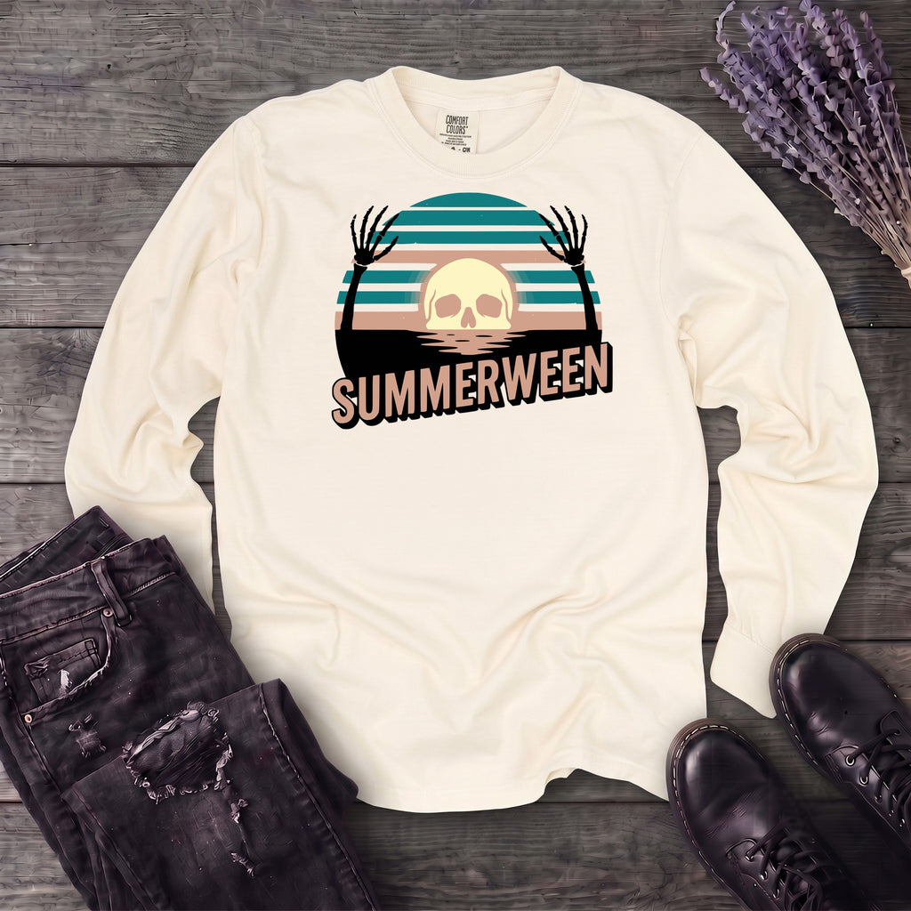 Summerween Skull Long Sleeve T-Shirt