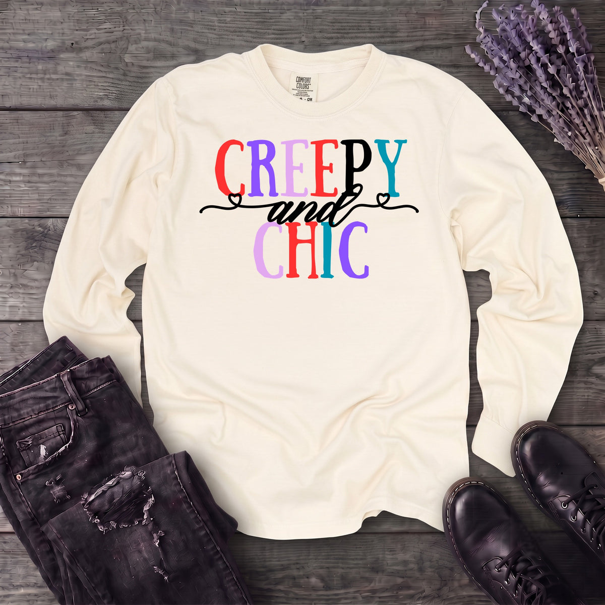 Creepy And Chic Long Sleeve T-Shirt
