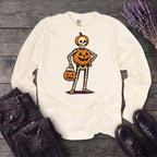 Skeleton Jack O Lantern Costume Long Sleeve T-Shirt