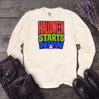 Halloween Starts Now Long Sleeve T-Shirt