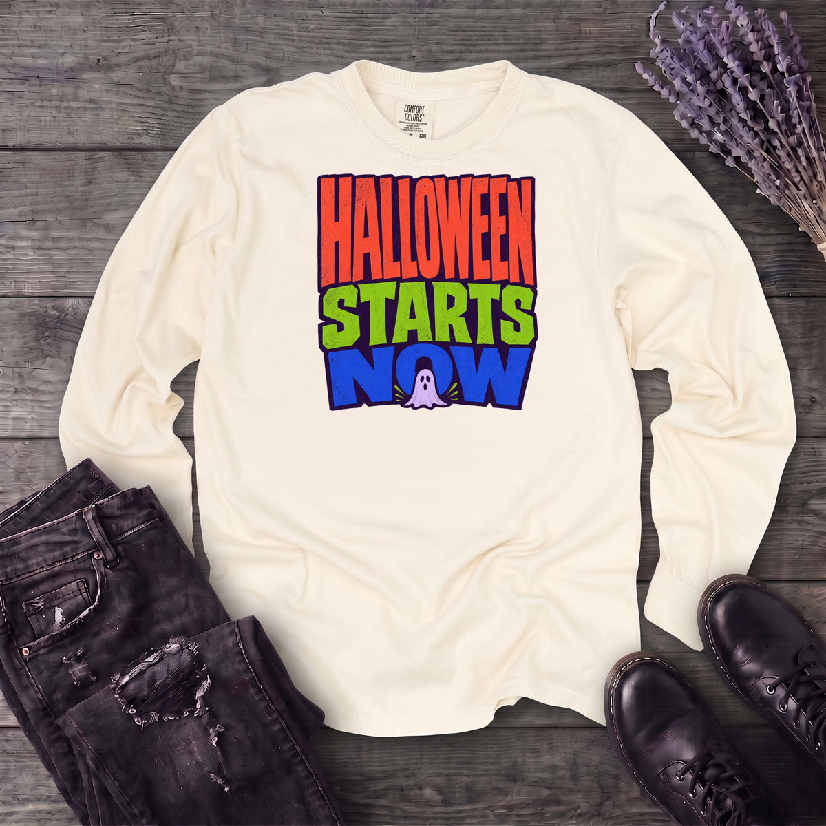 Halloween Starts Now Long Sleeve T-Shirt
