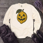Jack O Lantern Lemon Long Sleeve T-Shirt