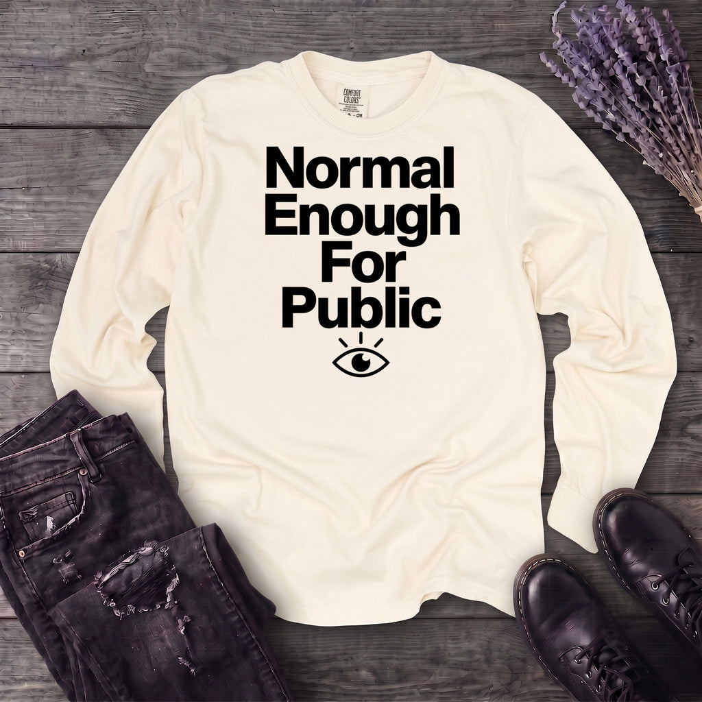 Normal Enough For Public Long Sleeve T-Shirt