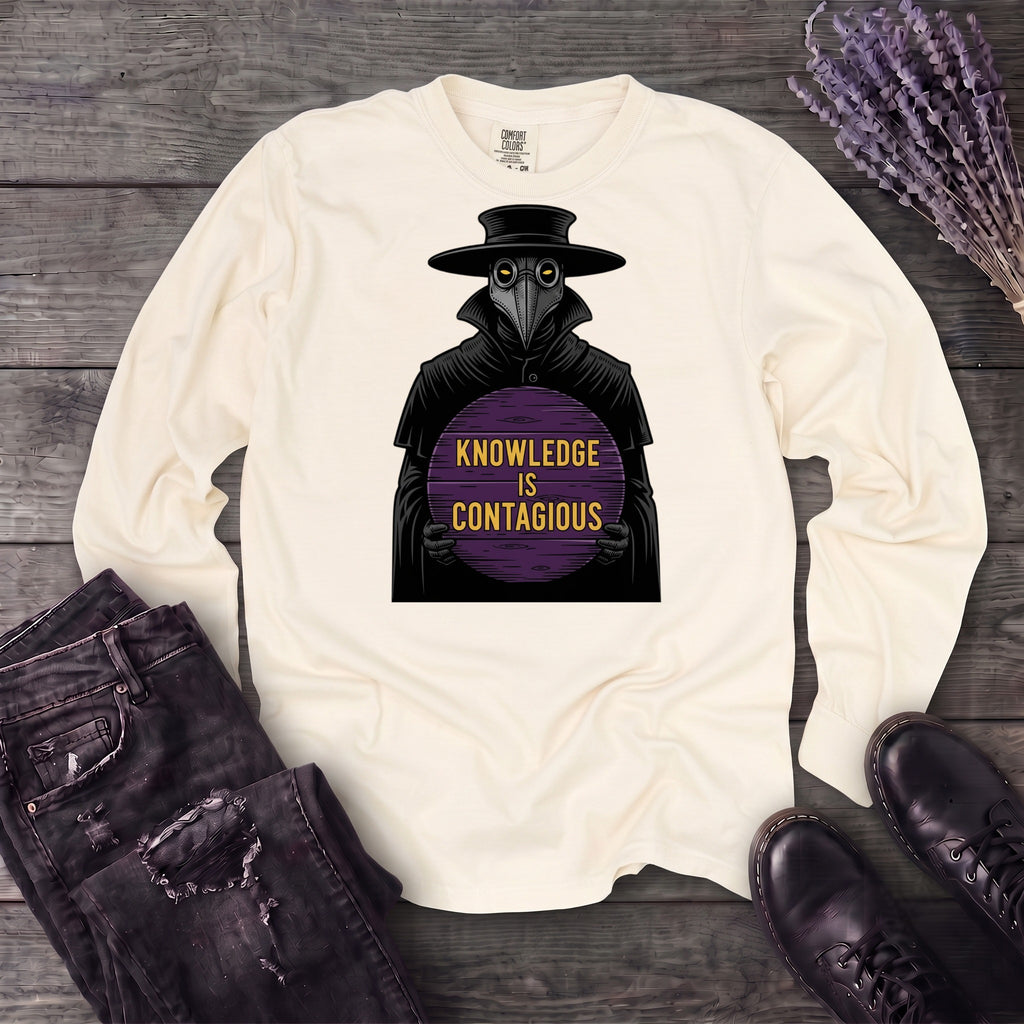 Plague Doctor Knowledge Is Contageous Long Sleeve T-Shirt